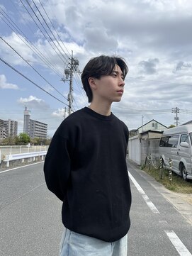 ヘアデザイン ジル(Jill) センターパートウルフ/センターパート/ニュアンスパーマ