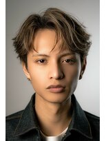 オーシャントーキョーオーバー 渋谷(OCEAN TOKYO OVER)&nbsp;韓国マッシュセンターパートダウンパーマニュアンスパーマウルフ