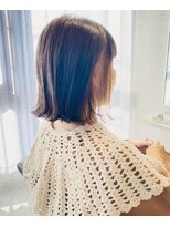 アン たまプラーザ(un) 外ハネボブ+インナーカラー【たまプラーザ髪質改善オージュア】