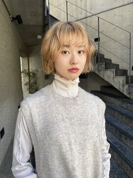 メゾンアクア 表参道(Maison ACQUA) ◎ボブ似合わせカットウェーブミディアムメルティーカラー