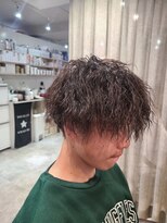 アニュー ヘア アンド ケア(a New hair&care)&nbsp;刈り上げツーブロック前下がりマッシュツイストスパイラルパーマ