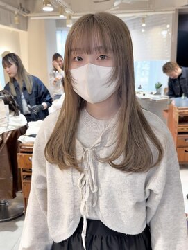 テトラ バイ ネオリーブ 横浜西口店(tetra by neolive) ダブルカラー ブリーチ ミルクティーベージュ 横浜