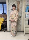 訪問着着付けとヘアーセット