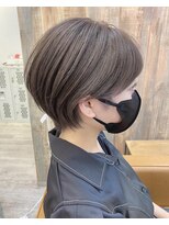 ハノン バイ リンクス 大宮(Hanon by LINKTH)&nbsp;【Hanon 大宮】丸みショート/グレージュカラー/グレーベージュ