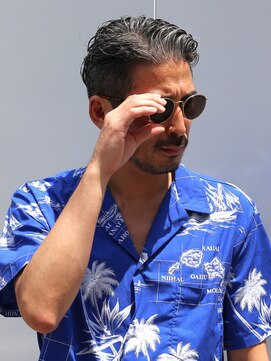 ガズル ハラジュク(GUZZLE HARAJUKU) イケオジワイルドパーマ50代からの白髪バーバースタイル