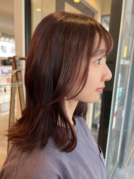 ティー リュクスボーテ(T LUXE BEAUTE) 艶感ラズベリーブラウンミディ