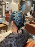 ショート系編み込み☆