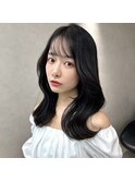 くびれヘア/顔周り/韓国/ボブ/レイヤーカット/前髪/カラー/池袋