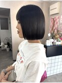 ぱつっとミニボブ