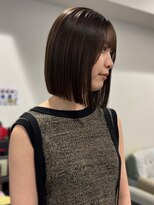 キャパ セントラル 天神 大名店(CAPA central)&nbsp;アッシュブラウン 顔周りカット ショートボブ 艶髪 髪質改善