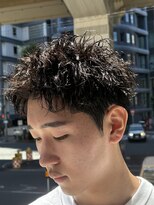 キングオブヘア バイ ノイズ 梅田茶屋町店(KING of hair by NOISM)&nbsp;*NOISM波巻きツイストスパイラルツーブロックセンターパート