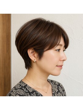 スープレックス ヘアーデザイン(SOUPREX HAIR DESIGN) ミセス美フォルムショートボブ　20代 30代 40代 50代 60代学割
