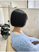 【Cuem菅原】ブルーブラックminibob前下がりbob大人お洒落