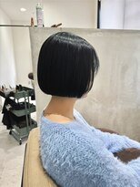 キュエム(Cuem)&nbsp;【Cuem菅原】ブルーブラックminibob前下がりbob大人お洒落