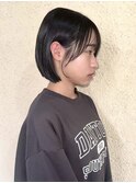 ショートボブ ぱつっとボブ 顔周りカット 前髪カット ストレート