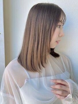 小顔レイヤーカット×ワンカール×シースルーバング艶髪p浦和