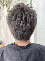 コンビネーション(combination) シルバーグレーカラーブリーチダブルカラー白髪染め透明感カラー