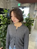 キャラハーフ 池袋東口店(KYARA HALF)&nbsp;レイヤーボブ/オリーブベージュ/ボブ