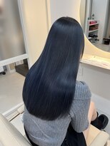 シダ(sida SAIIN) 美髪ストレートネイビーブルーグレージュ