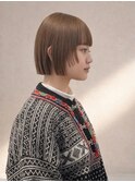 イメチェン/艶カラーベージュボブ/前髪/[表参道/原宿]
