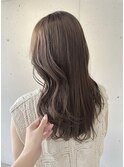 ブリーチなしヘーゼルベージュ夏カラー透明感カラーレイヤー