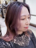 コムズアイ(COM'S/i)&nbsp;バレイヤージュレイヤーボブ顔まわりハイトーンウルフレイヤー