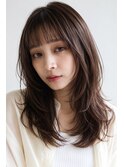 横浜西口/グレーヘアー メテオストレート ひし形レイヤーボブ