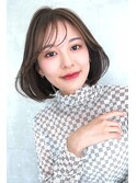 2026 美シルエットボブ×透け感バング