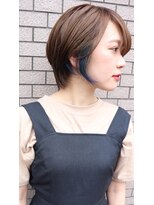 シエ バイ ケンジ 湘南台(sie by KENJE)&nbsp;ダークパープル/ナチュラルショート/夏のヘアアレンジ/湘南台