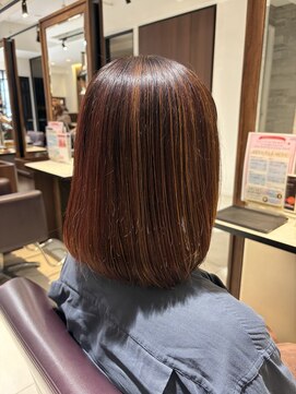 アイフィール アヴェダ 瑞江店(i feel AVEDA) ピンクカラー×ハイライト