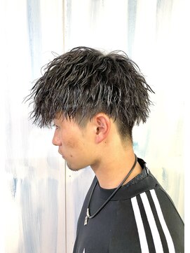 アップ(A+hair) ツイストパーマ束感カットソフトツイストツイスパ前下がり