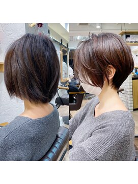 アヴァロン(AVALON) 大人ショートボブ・ひし形シルエット・アッシュブラウン【BISA】