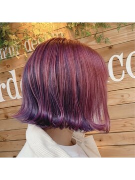 ヴェルデ ブランコ(verde branco) ピンク×パープルBOB!