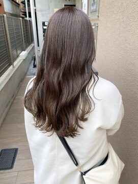 サク 田町芝浦(Sac.) 石原和樹 チョコブラウン シルキーベージュ 波巻きロング