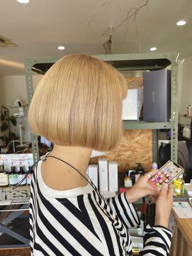 ヘアー エント(hair ENTO) ブロンドボブ