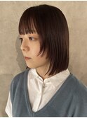【藤沢/辻堂】赤髪/ボルドー/姫カット/ボブ/レイヤー