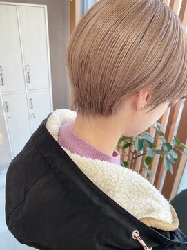 イルウィ(irwi) 【ブリーチカラー】ベージュカラー ショートヘア