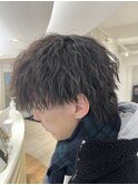 【明石】波巻きツイストスパイラルパーマメンズマッシュパーマ