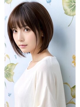 ロアゾブルーミュージアム(L'oiseau Bleu museum) すっきり見えるショートボブスタイル。