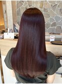 チェリーブラウン × 美髪ストレート
