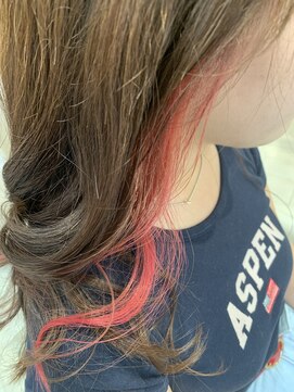 アッシュ 仙川店(Ash) ニュアンスカラーベビーピンクヘルシースタイルイヤリングカラー