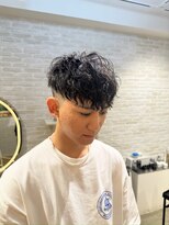 アレアル 広島並木通り店(ALEAR)&nbsp;ツーブロック/ツイストスパイラル/縦落ちパーマ/フェードカット