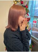ダブルカラーブリーチインナーカラー顔周りレイヤー