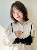レイヤーボブ　顔周りレイヤー　前髪