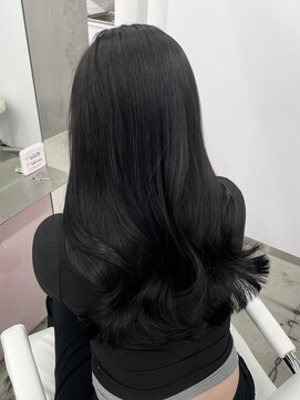 エヌアイ オモテサンドウ(ni omotesando) ダークグレージュ/くびれ巻き/ツヤ髪　上野