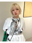 金髪ボブ