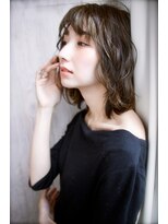 アール 北千住店(ar)&nbsp;白髪ぼかしハイライト/モノトーンカラー/大人上品ボブ[北千住]