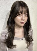 韓国風/透明感/艶髪/セミロングスタイル