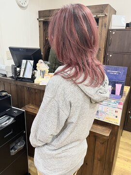 ジャストビューティー リアリー(just beauty Really) ピンクレッド×バレイヤージュ【横須賀中央 Really】