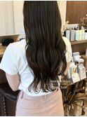 マロンベージュ×ロングヘア